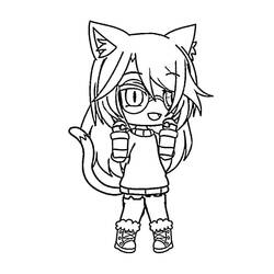 Coloriage Gacha Life (Jeux Vidéos) #174503 à imprimer et colorier