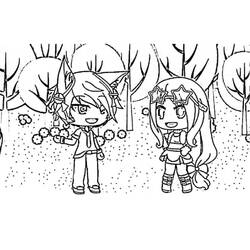 Coloriage Gacha Life (Jeux Vidéos) #174504 à imprimer et colorier