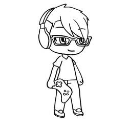 Coloriage Gacha Life (Jeux Vidéos) #174505 à imprimer et colorier