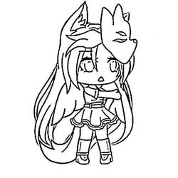 Coloriage Gacha Life (Jeux Vidéos) #174506 à imprimer et colorier