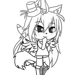 Coloriage Gacha Life (Jeux Vidéos) #174507 à imprimer et colorier