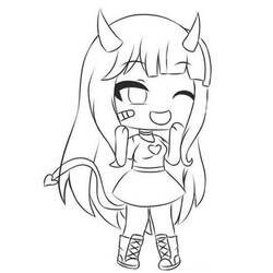 Coloriage Gacha Life (Jeux Vidéos) #174509 à imprimer et colorier