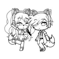 Coloriage Gacha Life (Jeux Vidéos) #174512 à imprimer et colorier