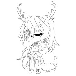 Coloriage Gacha Life (Jeux Vidéos) #174513 à imprimer et colorier