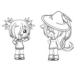 Coloriage Gacha Life (Jeux Vidéos) #174517 à imprimer et colorier