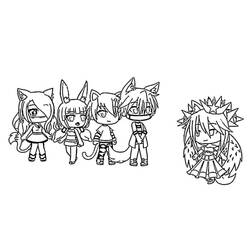 Coloriage Gacha Life (Jeux Vidéos) #174519 à imprimer et colorier
