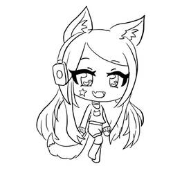 Coloriage Gacha Life (Jeux Vidéos) #174522 à imprimer et colorier