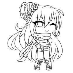 Coloriage Gacha Life (Jeux Vidéos) #174524 à imprimer et colorier