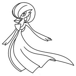 Coloriage Gardevoir (Jeux Vidéos) #181506 à imprimer et colorier