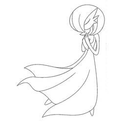 Coloriage Gardevoir (Jeux Vidéos) #181515 à imprimer et colorier