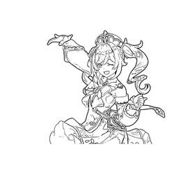 Dessin à colorier: Genshin Impact (Jeux Vidéos) #211656 - Coloriages à Imprimer Gratuits