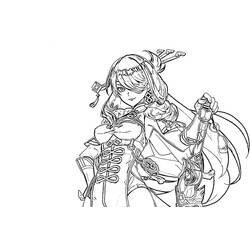Dessin à colorier: Genshin Impact (Jeux Vidéos) #211660 - Coloriages à Imprimer Gratuits
