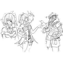 Dessin à colorier: Genshin Impact (Jeux Vidéos) #211671 - Coloriages à Imprimer Gratuits