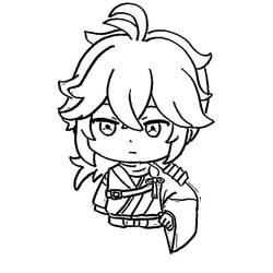 Coloriage Genshin Impact (Jeux Vidéos) #211685 à imprimer et colorier