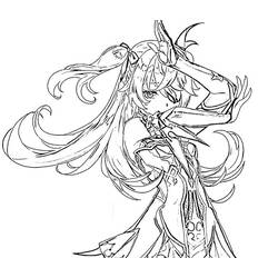 Dessin à colorier: Genshin Impact (Jeux Vidéos) #211699 - Coloriages à Imprimer Gratuits