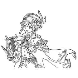 Coloriage Genshin Impact (Jeux Vidéos) #211712 à imprimer et colorier