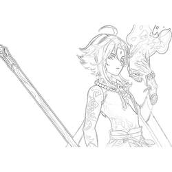 Coloriage Genshin Impact (Jeux Vidéos) #211716 à imprimer et colorier