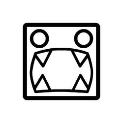 Illustration au trait Geometry Dash (Jeux Vidéos) #221085 prête à colorier