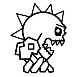 Page de coloriage Geometry Dash (Jeux Vidéos) #221089, gratuite à imprimer