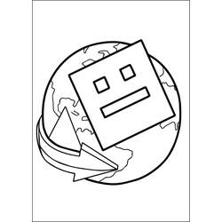 Coloriage gratuit Geometry Dash (Jeux Vidéos) #221090 à colorier aux crayons