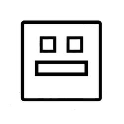 Illustration au trait Geometry Dash (Jeux Vidéos) #221091 prête à colorier