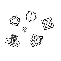 Coloriage gratuit Geometry Dash (Jeux Vidéos) #221093 à colorier aux crayons