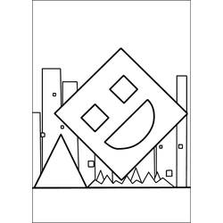 Coloriage à imprimer Geometry Dash (Jeux Vidéos) #221094 pour enfants et adultes