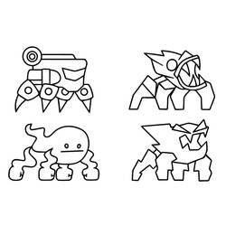 Dessin Geometry Dash (Jeux Vidéos) #221101 à colorier pour petits et grands