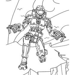 Dessin à colorier: Halo (Jeux Vidéos) #200111 - Coloriages à Imprimer Gratuits