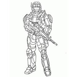 Coloriage Halo (Jeux Vidéos) #200117 à imprimer et colorier