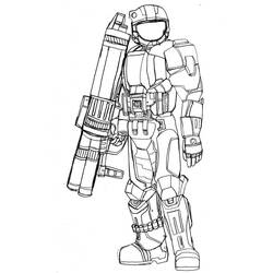 Dessin à colorier: Halo (Jeux Vidéos) #200119 - Coloriages à Imprimer Gratuits