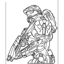 Dessin à colorier: Halo (Jeux Vidéos) #200120 - Coloriages à Imprimer Gratuits