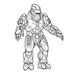 Dessin à colorier: Halo (Jeux Vidéos) #200139 - Coloriages à Imprimer Gratuits