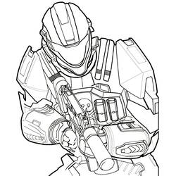 Dessin à colorier: Halo (Jeux Vidéos) #200144 - Coloriages à Imprimer Gratuits