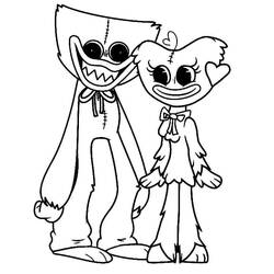 Dessin à colorier: Huggy Wuggy (Jeux Vidéos) #206859 - Coloriages à Imprimer Gratuits
