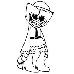 Dessin à colorier: Huggy Wuggy (Jeux Vidéos) #206865 - Coloriages à Imprimer Gratuits