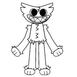 Dessin à colorier: Huggy Wuggy (Jeux Vidéos) #206868 - Coloriages à Imprimer Gratuits