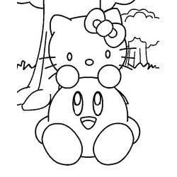Dessin à colorier: Kirby (Jeux Vidéos) #177667 - Coloriages à Imprimer Gratuits