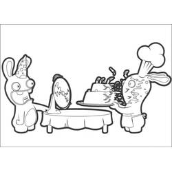Dessin à colorier: Lapins Crétins (Jeux Vidéos) #199051 - Coloriages à Imprimer Gratuits