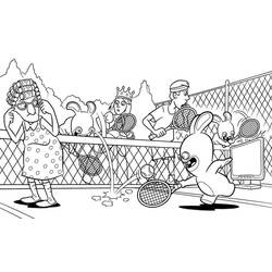 Dessin à colorier: Lapins Crétins (Jeux Vidéos) #199053 - Coloriages à Imprimer Gratuits