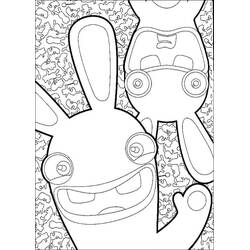 Dessin à colorier: Lapins Crétins (Jeux Vidéos) #199055 - Coloriages à Imprimer Gratuits