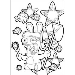 Dessin à colorier: Lapins Crétins (Jeux Vidéos) #199057 - Coloriages à Imprimer Gratuits
