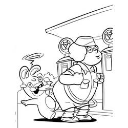 Dessin à colorier: Lapins Crétins (Jeux Vidéos) #199058 - Coloriages à Imprimer Gratuits