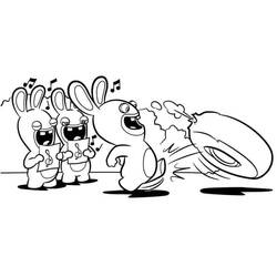 Dessin à colorier: Lapins Crétins (Jeux Vidéos) #199059 - Coloriages à Imprimer Gratuits