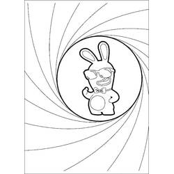 Dessin à colorier: Lapins Crétins (Jeux Vidéos) #199062 - Coloriages à Imprimer Gratuits