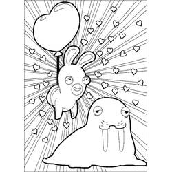 Dessin à colorier: Lapins Crétins (Jeux Vidéos) #199063 - Coloriages à Imprimer Gratuits
