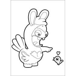Dessin à colorier: Lapins Crétins (Jeux Vidéos) #199064 - Coloriages à Imprimer Gratuits