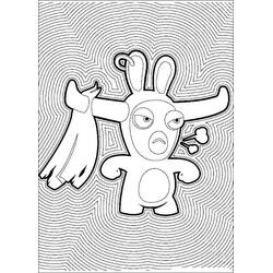 Dessin à colorier: Lapins Crétins (Jeux Vidéos) #199071 - Coloriages à Imprimer Gratuits