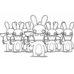 Dessin à colorier: Lapins Crétins (Jeux Vidéos) #199076 - Coloriages à Imprimer Gratuits