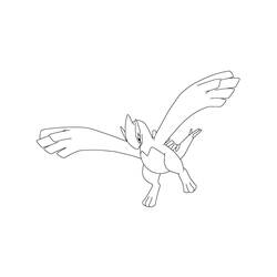 Dessin à colorier: Lugia (Jeux Vidéos) #181604 - Coloriages à Imprimer Gratuits